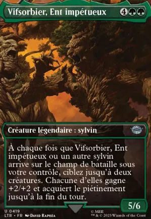 Vifsorbier, Ent impétueux