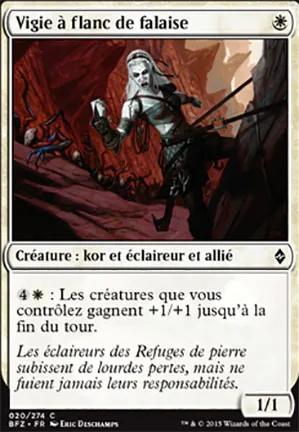 Vigie à flanc de falaise