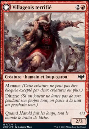 Villageois terrifié // Loup-garou terrifiant