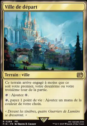 Ville de départ