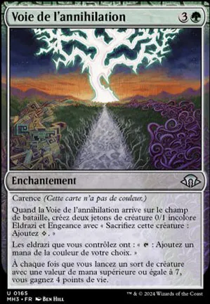 Voie de l'annihilation