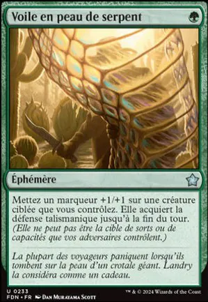 Voile en peau de serpent