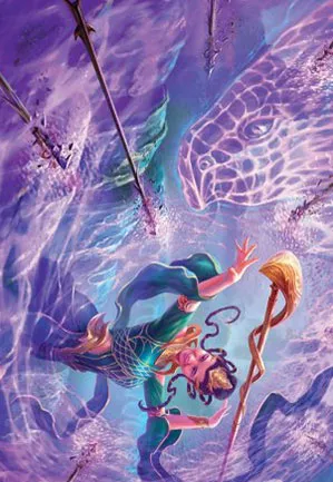 Voile en peau de serpent - Illustration