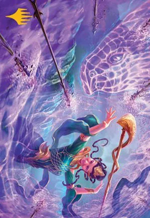 Voile en peau de serpent - Illustration
