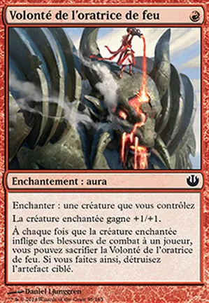 Volonté de l'oratrice de feu