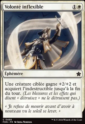 Volonté inflexible