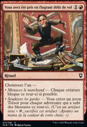 Vous avez été pris en flagrant délit de vol