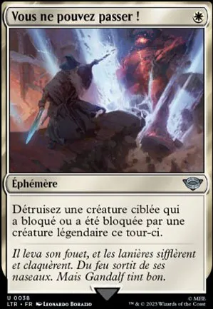 Vous ne pouvez passer !