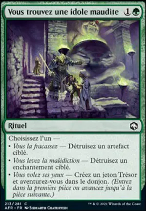 Vous trouvez une idole maudite