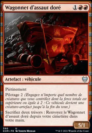 Wagonnet d'assaut doré