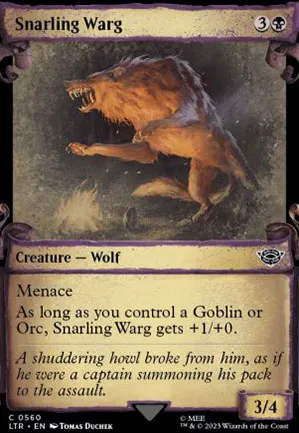 Warg menaçant
