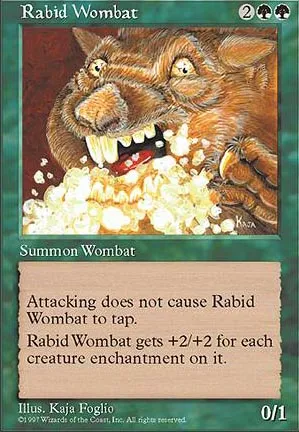 Wombat enragé
