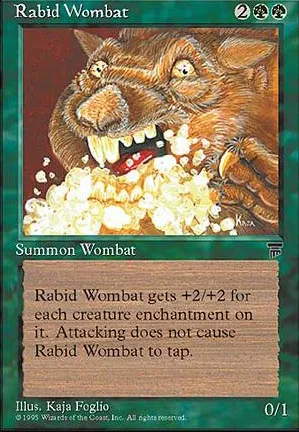Wombat enragé