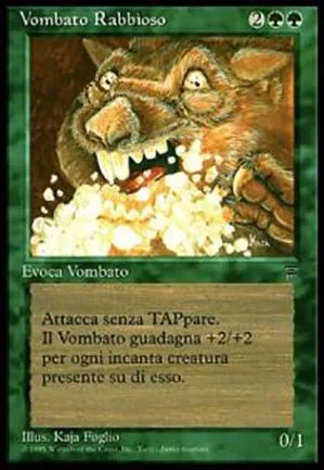 Wombat enragé