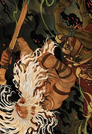 Yarus, rugissement des dieux anciens - Illustration