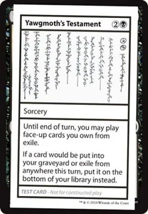 Yawgmoth's Testament