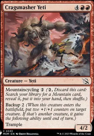 Yeti fracasseur de cordillère