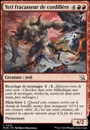 Yeti fracasseur de cordillère