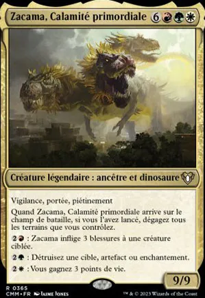 Zacama, Calamité primordiale
