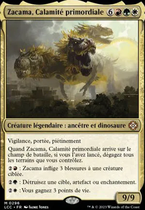 Zacama, Calamité primordiale