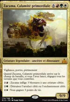 Zacama, Calamité primordiale