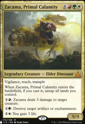 Zacama, Calamité primordiale