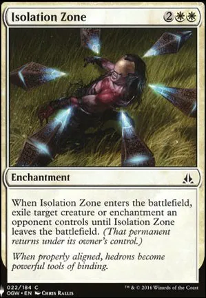 Zone d'isolation