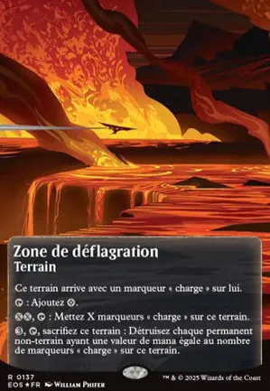 Zone de déflagration