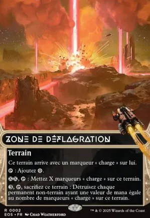 Zone de déflagration