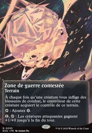 Zone de guerre contestée