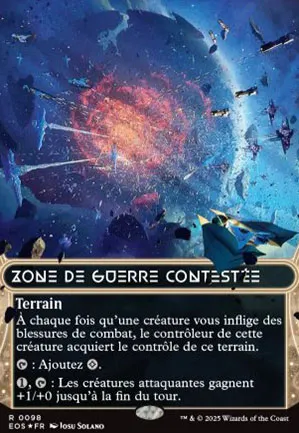 Zone de guerre contestée