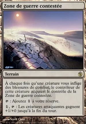 Zone de guerre contestée