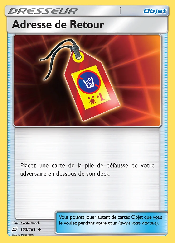 Adresse de Retour