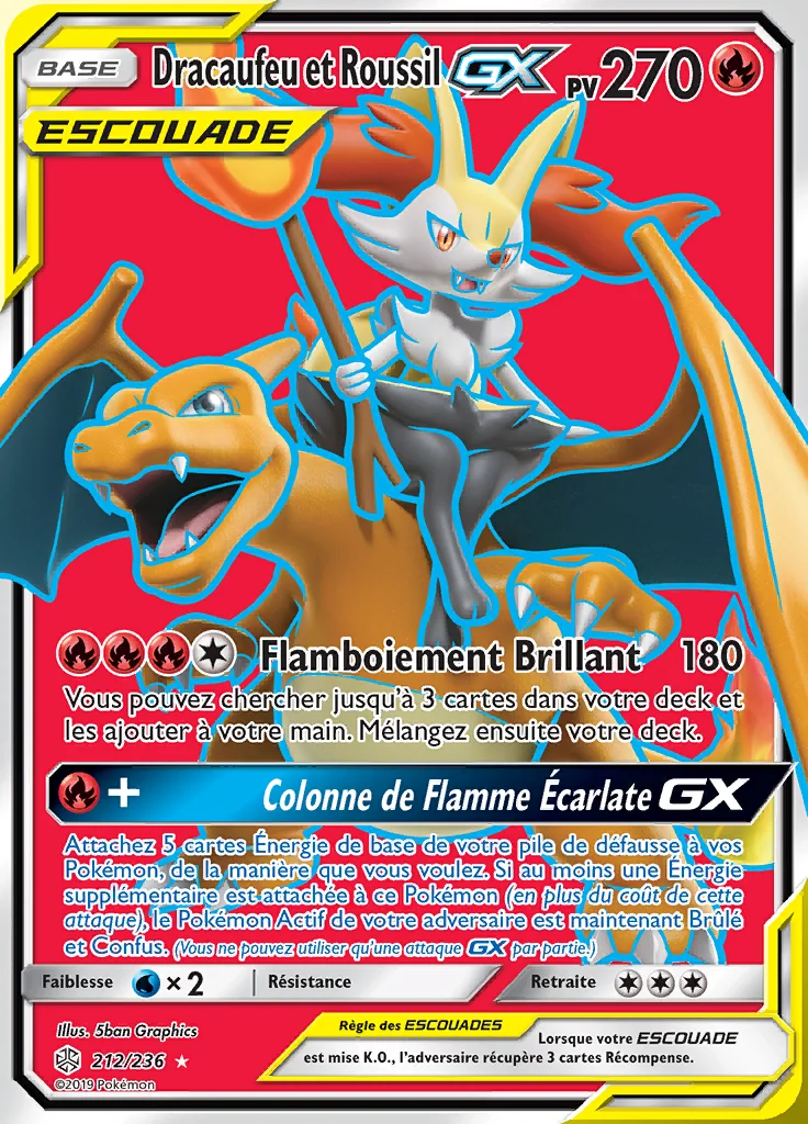 Dracaufeu et Roussil-GX