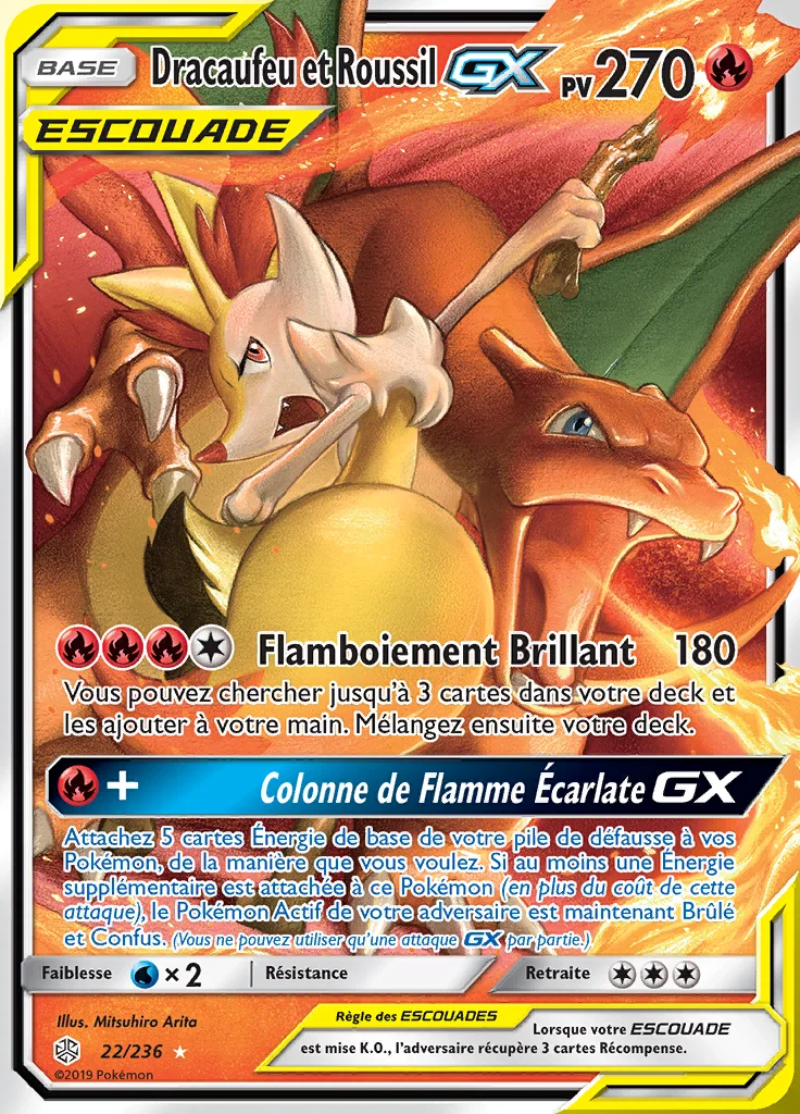 Dracaufeu et Roussil-GX