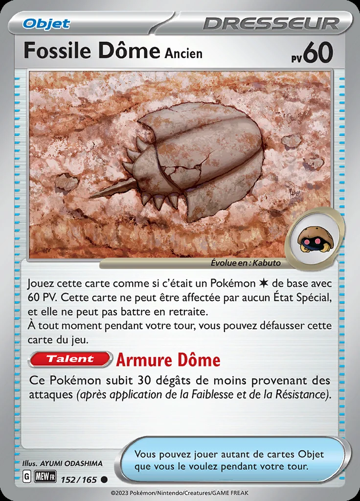 Fossile Dôme Ancien