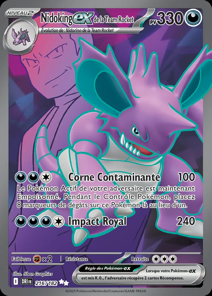 Nidoking-ex de la Team Rocket