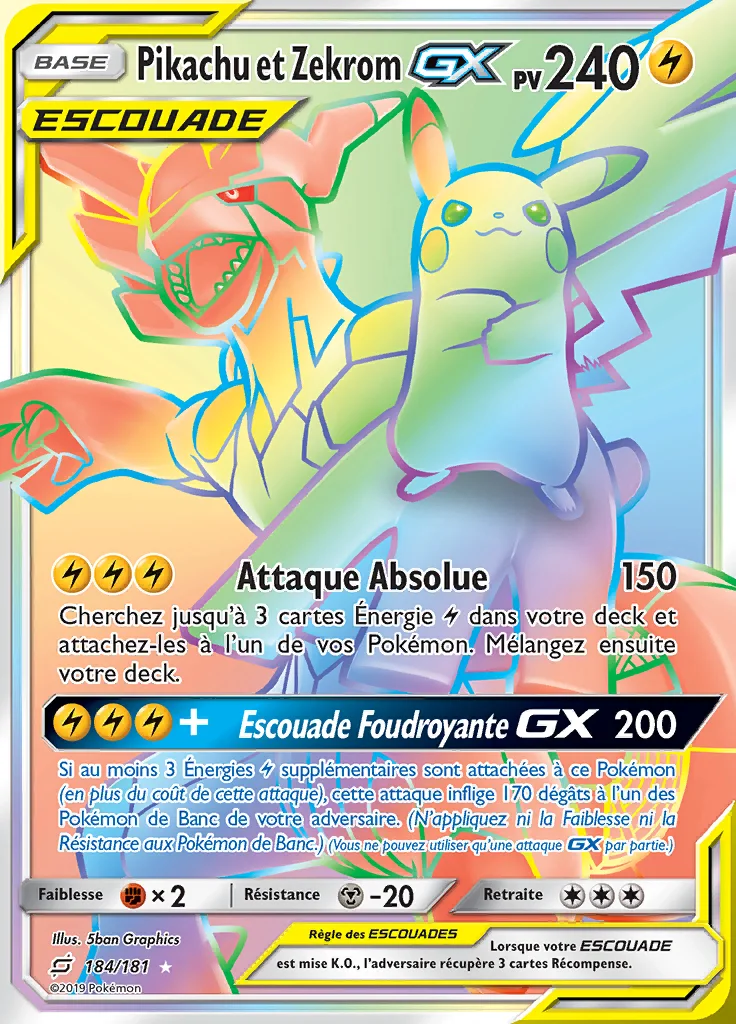 Pikachu et Zekrom-GX