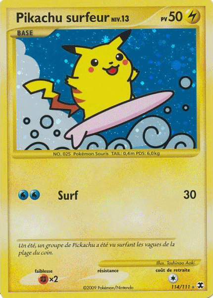 Pikachu surfeur