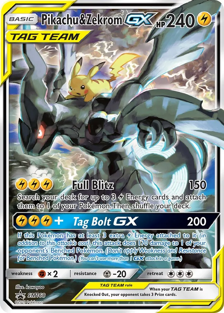 Pikachu et Zekrom-GX