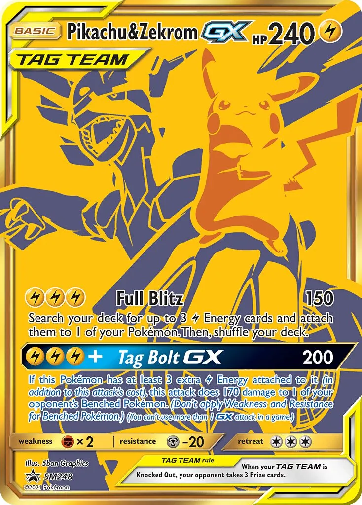 Pikachu et Zekrom-GX