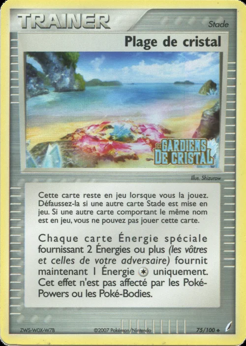 Plage de cristal