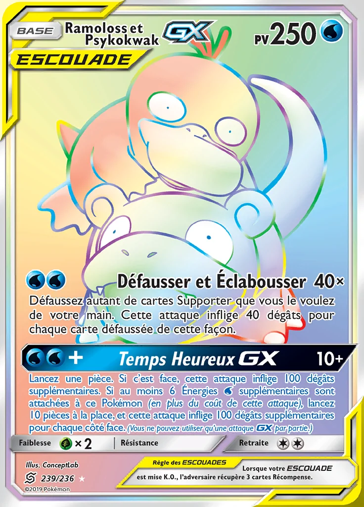 Ramoloss et Psykokwak-GX