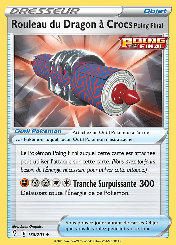 Rouleau du Dragon à Crocs Poing Final