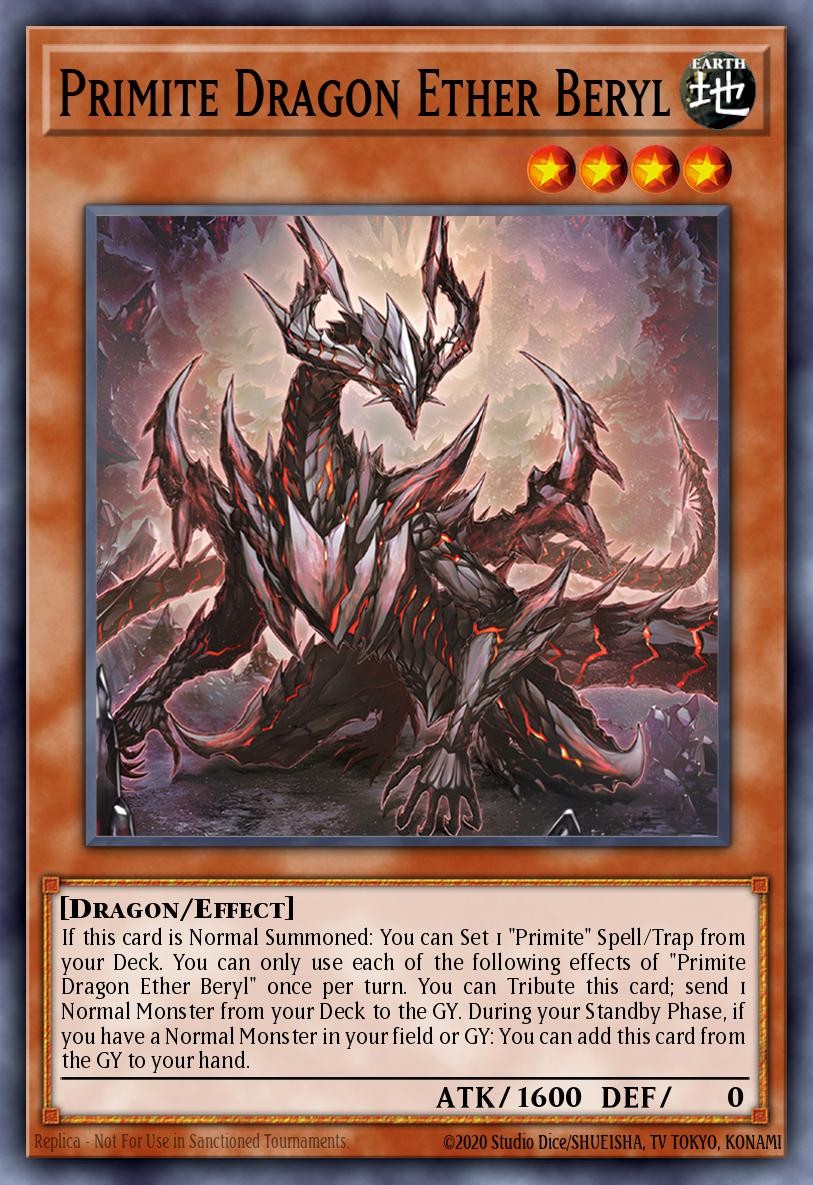 Dragon Béryl Éthérique Primite