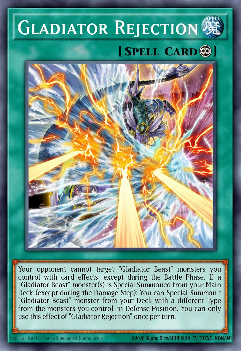 Rejet du Gladiateur