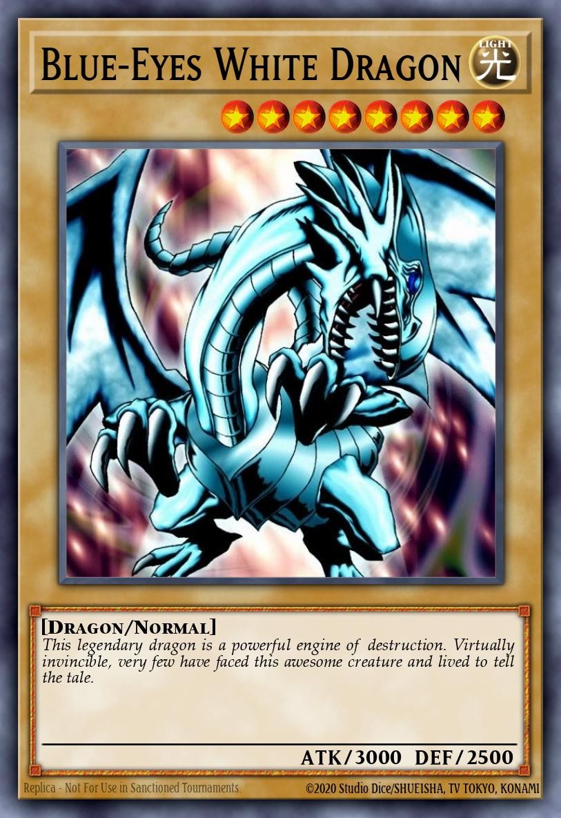Dragon Blanc aux Yeux Bleus