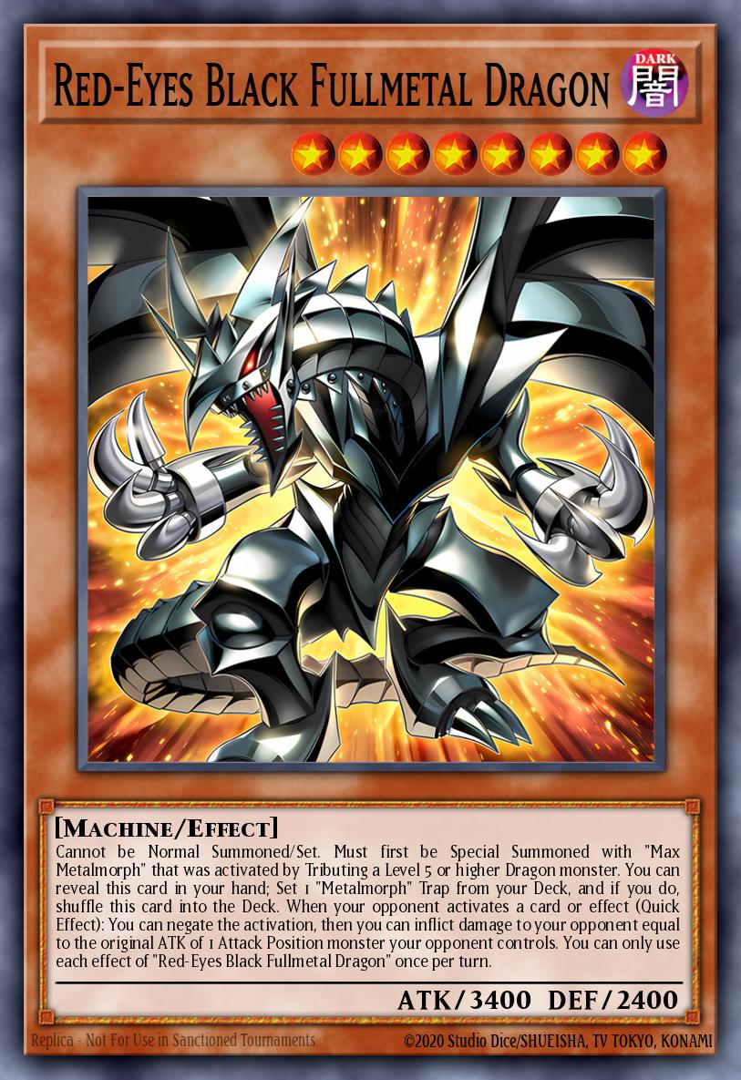 Dragon de Métal Noir Entier aux Yeux Rouges