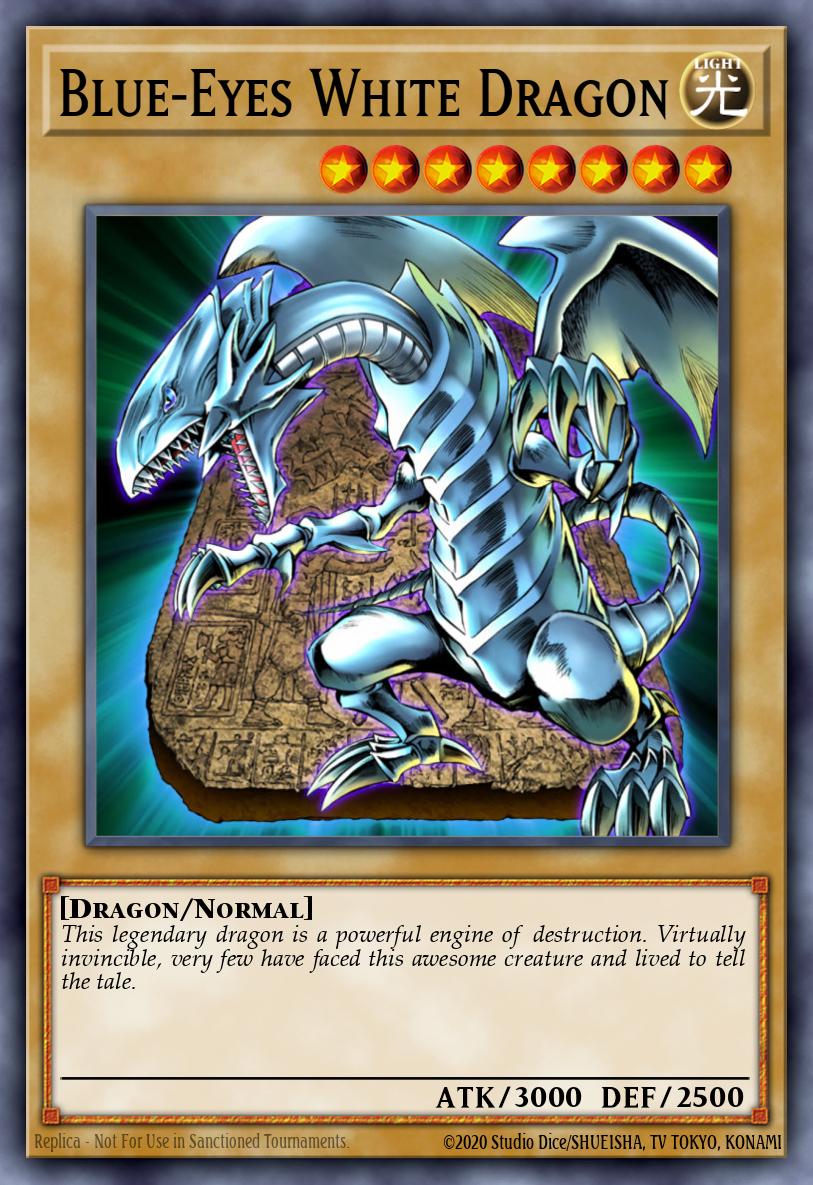 Dragon Blanc aux Yeux Bleus