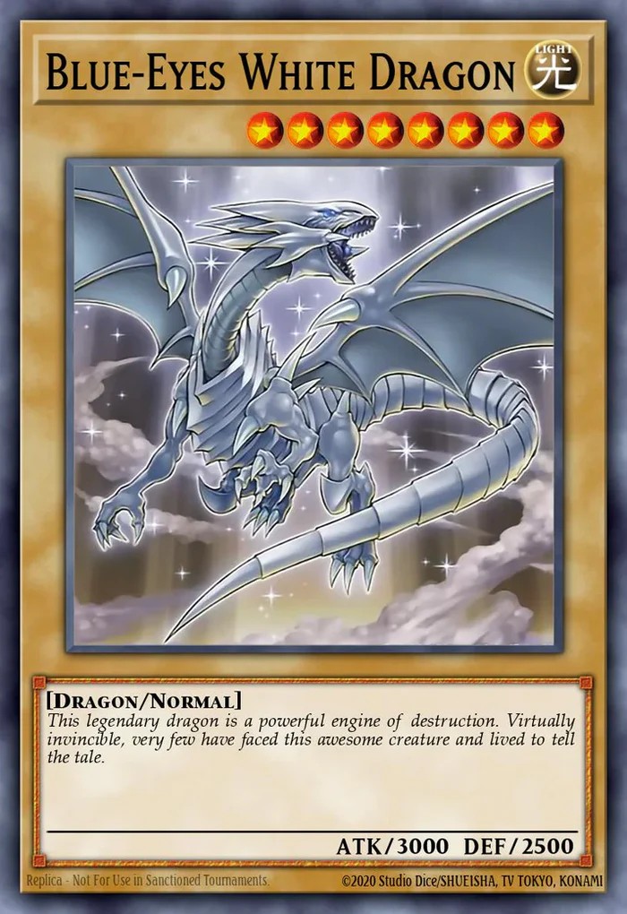 Dragon Blanc aux Yeux Bleus